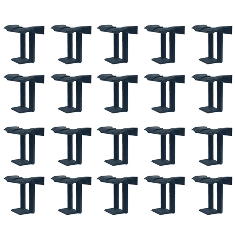 

20PCS Photovoltaic Panel Drainage Buckle Surface Plate Solar Panel Water Drain Clip For Solar Panel Draining Black 40Mm Durable