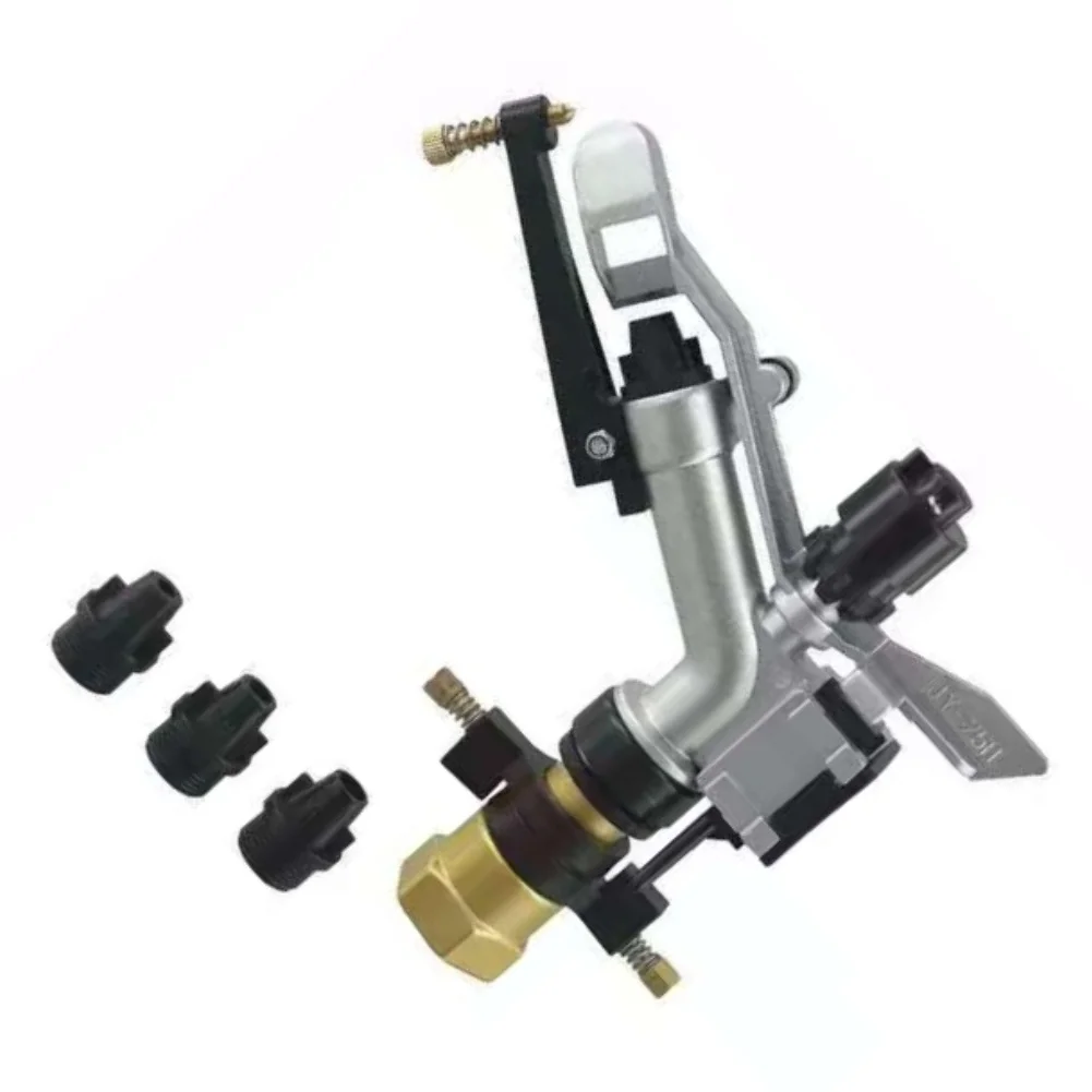 Rotating irrigation sprinkler with 1-inch inlet 6mm/8mm/9mm nozzles and adjustable spray pattern for field use