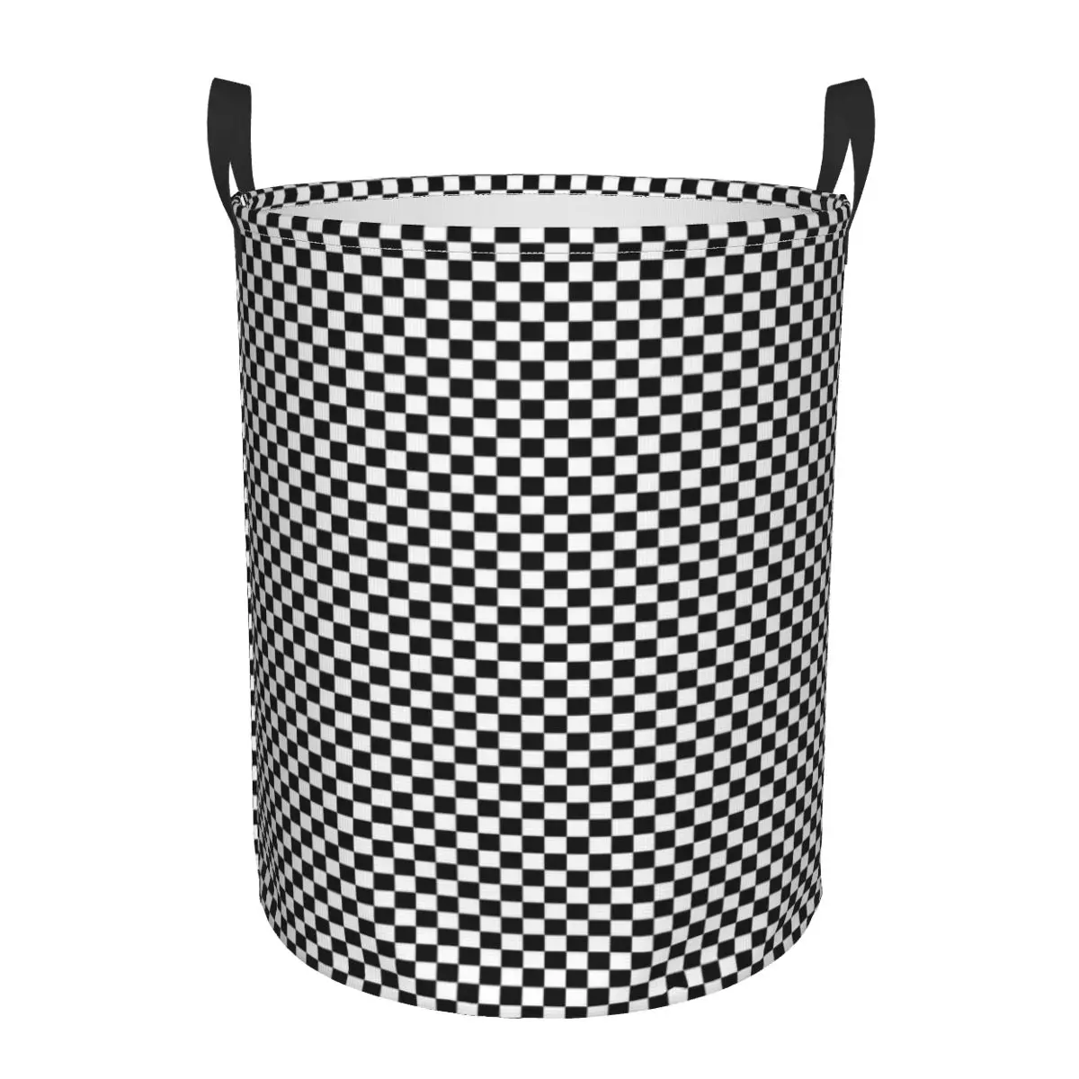 Black White Checker Foldable Laundry Baskets Dirty Clothes Toys Sundries Storage Basket Home Organizer Large Waterproof Bucket