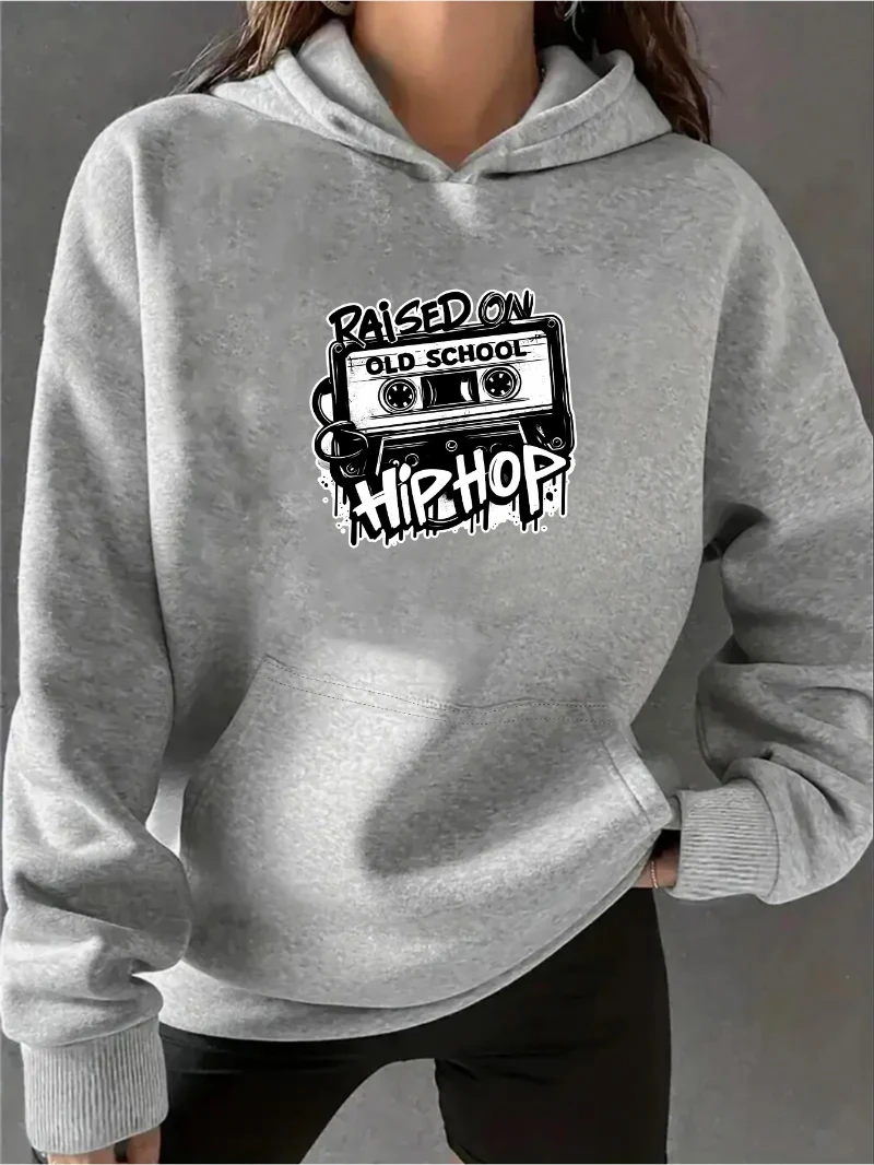 

2025 Autumn and Winter Women's Fashion _raised Hip Hop_ Letter Pattern Print High-end Luxury Is for Both Men and Women Top Y2k