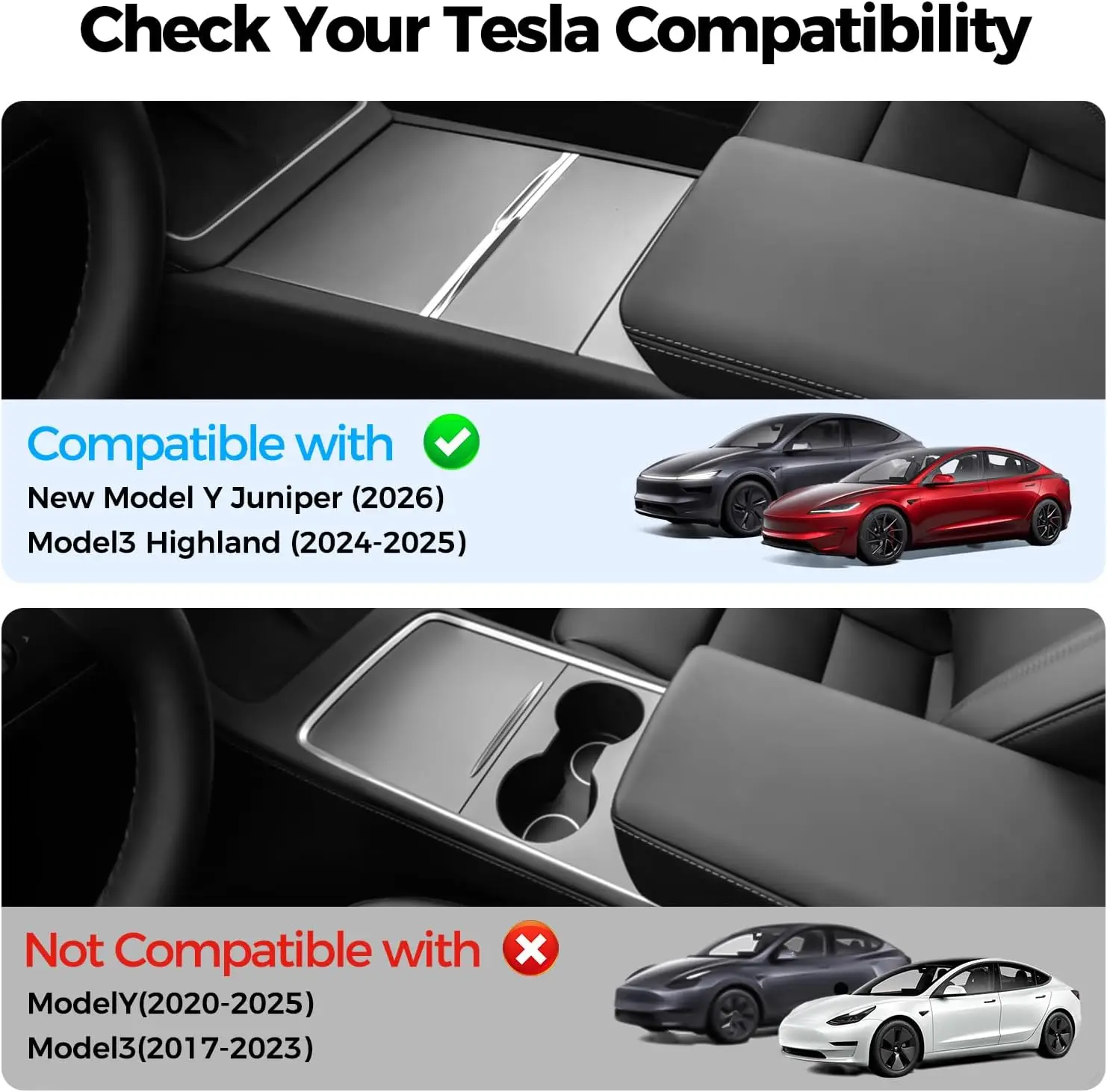 USB Hub For Tesla Model Y 2025 Juniper Model 3 Highland Center Console Fast Charger Interior Accessories MultiPort Docking Hub view 2