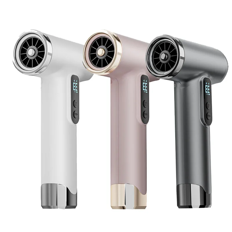 Portable USB Rechargeable Wireless Hair Dryer High Speed Strong Wind for Student Dormitory Use Electric Hair Dryer