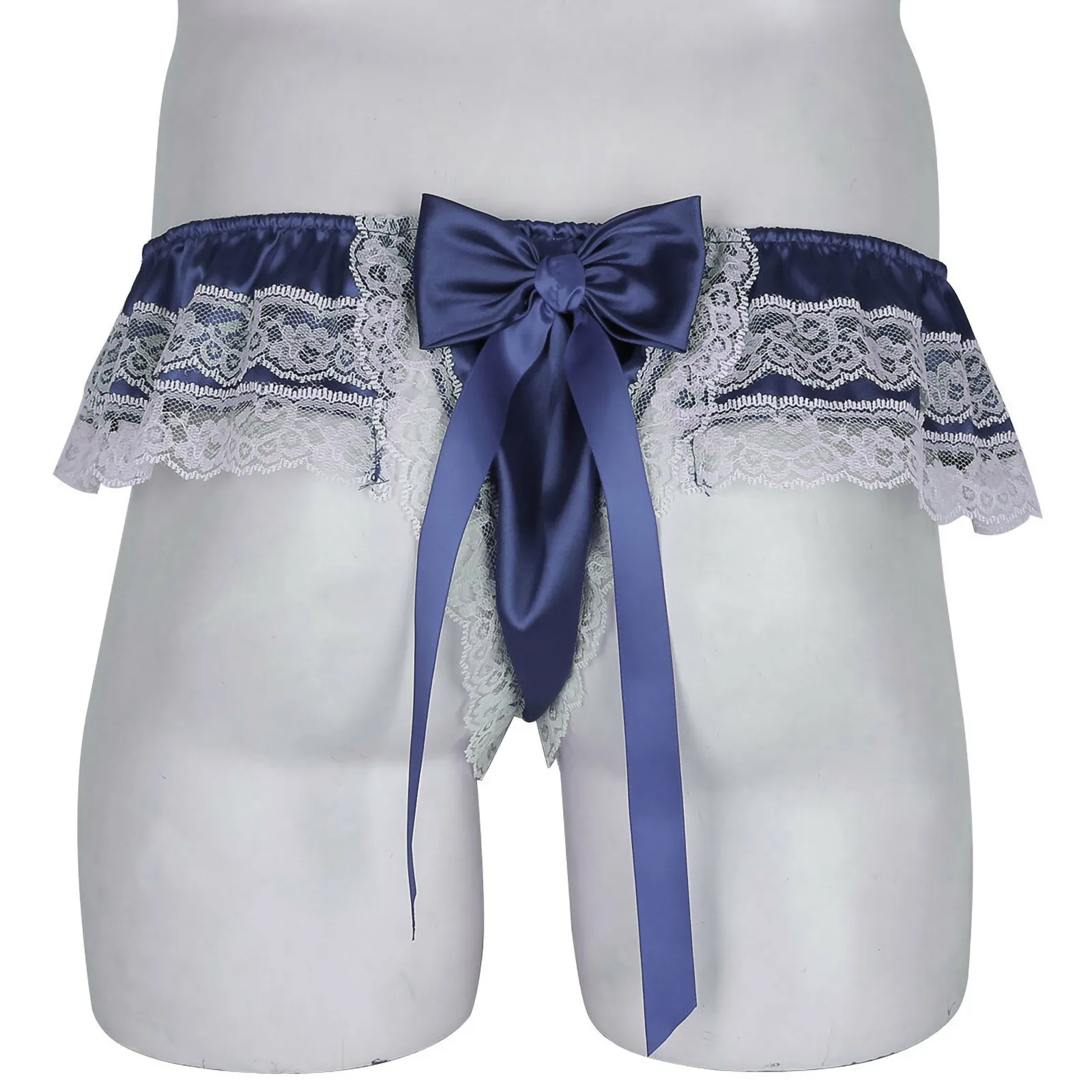 Sexy Male Mens Penis Pouch Lace Lingerie Thong Open Pouch Jockstrap Men Sissy Underwear Lingerie Men Panties G Strings Underpant