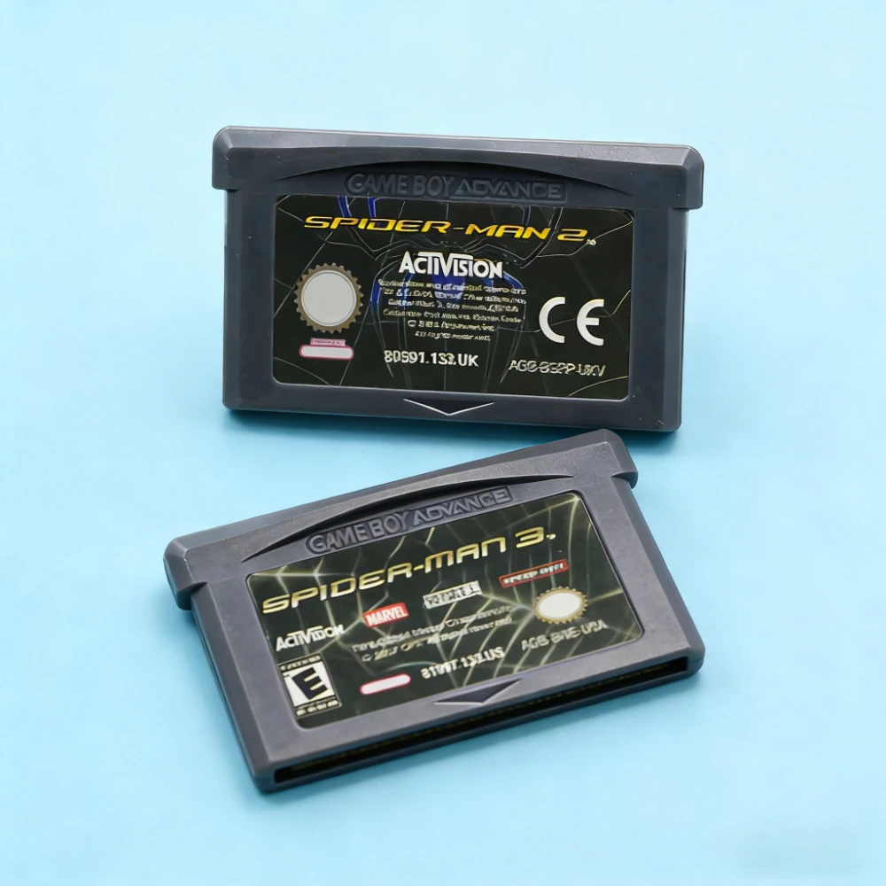 

Игровая карта GBA Game SPIDER MAN Series, 32-битный игровой картридж для консоли, SPIDER MAN 2, SPIDER MAN 3 для GBA/SP/DS