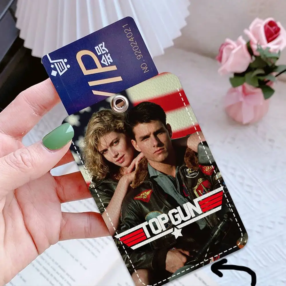 Maverick Film Top Gun Card Holder Suitable For Bank Business Work Card Holder Credit ID Card Badge Bag Holder Keychain