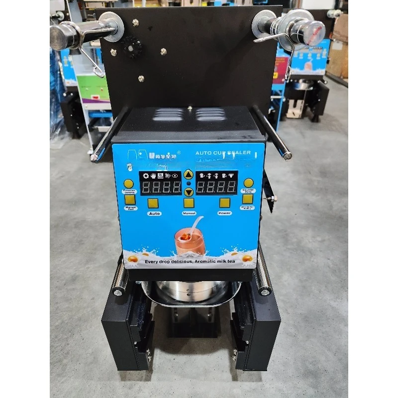 Commercial Automatic Plastic Cup Sealer Beverage Milk Tea Sealing Machine Electric Bubble Tea Shop Equipment