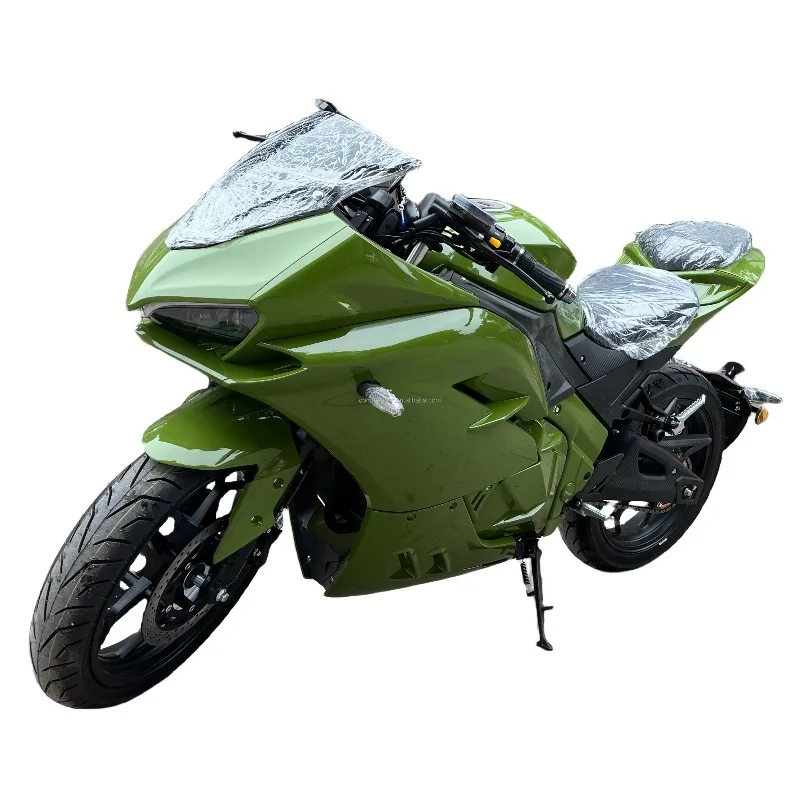 دراجة نارية كهربائية شديدة التحمل Zuimi 3000W محرك متوسط، دراجة نارية للسباق للبالغين بطول 120 كم/ساعة للتجول والطرق الوعرة