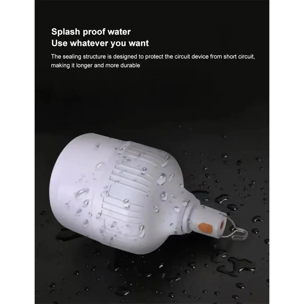 Z50 mixxar 100W Camping Light USB Rechargeable LED Light Emergency Bulb Tents Lighting Camping Equipment Bulb Portable Lanterns
