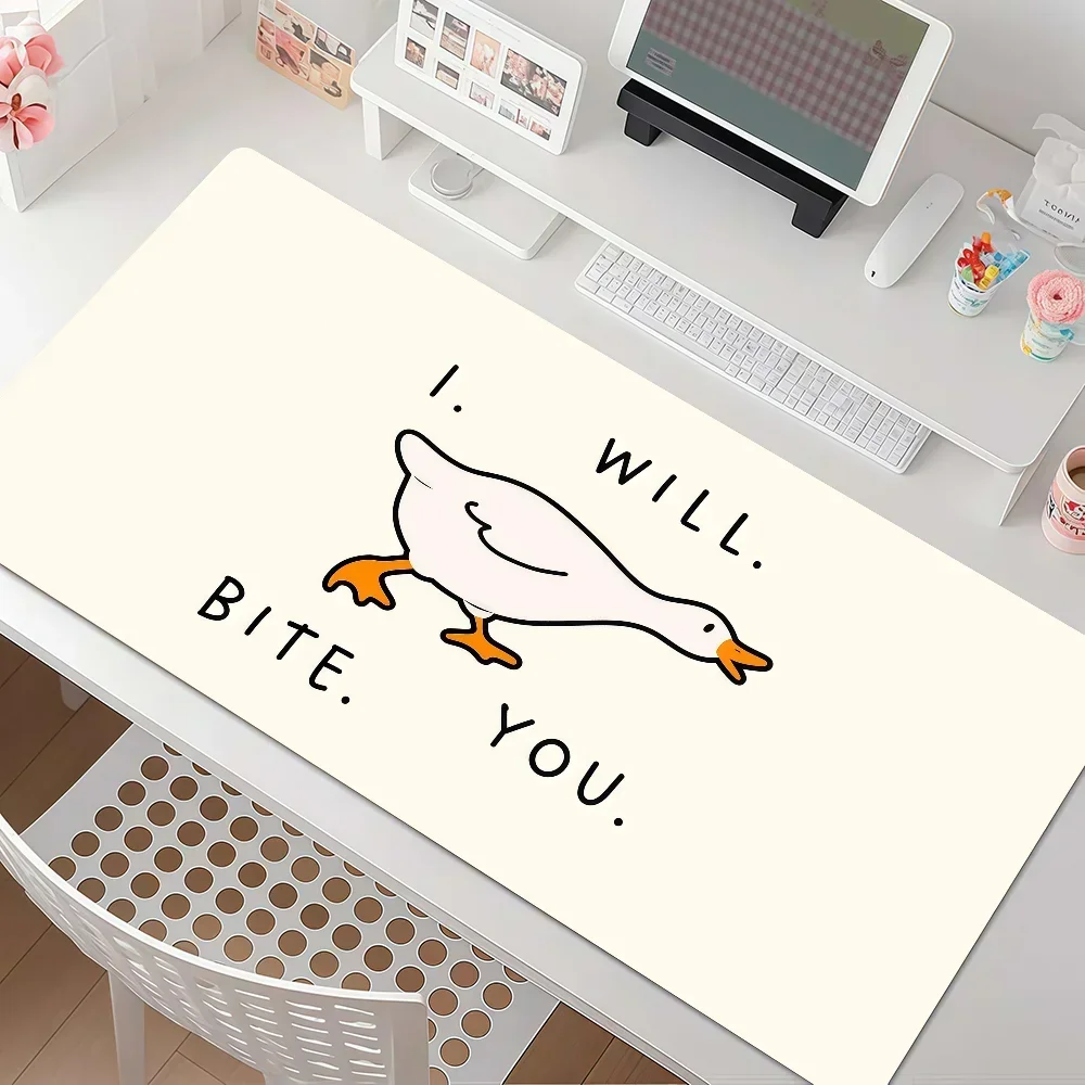 Funny Pet Goose Mouse Pad Anti Slip Rubber Edge Locked Thickened Laptop Gaming Desk Mat