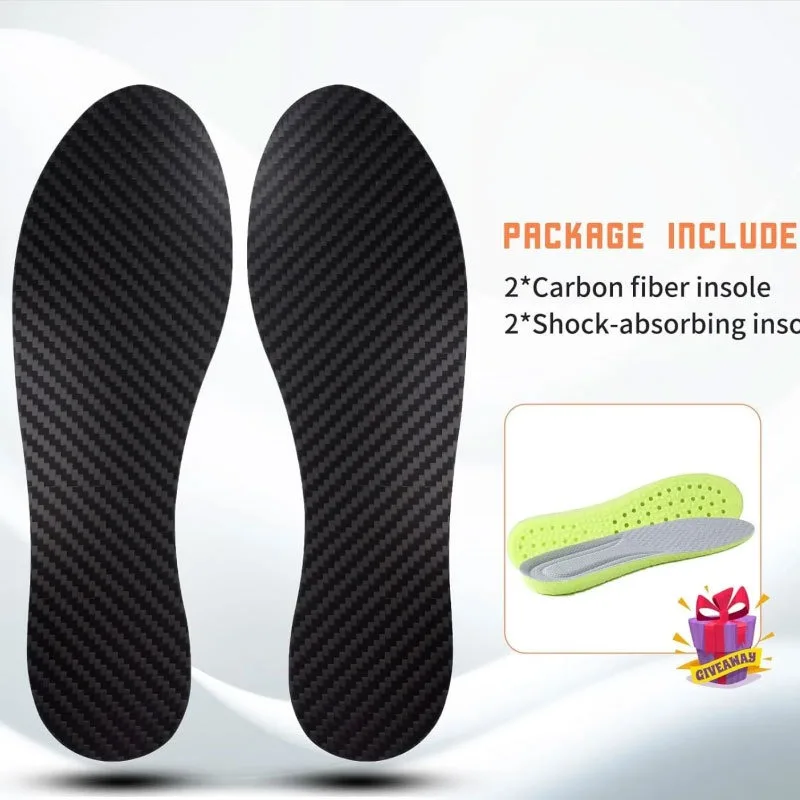 

1.2MM shock-absorbing and high elastic carbon fiber full-palm insole, adult arch-supported carbon plate insole,
