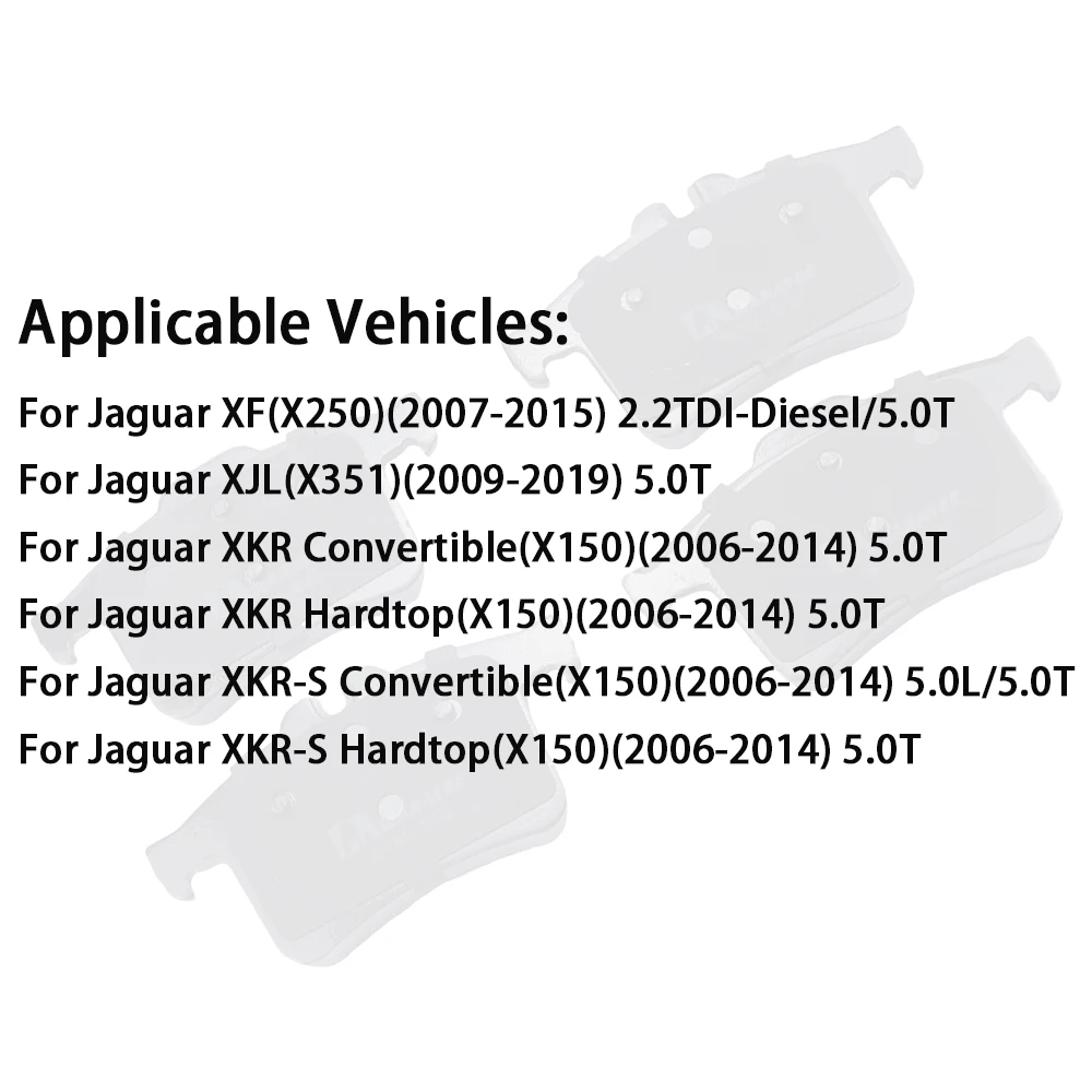 Rear Brake Pad Set For Jaguar XF X250 XJL X351 2009-2019 XKR XKR-S X150 2006-2014 D1449 C2D3792 Spare Part Accessories view 5