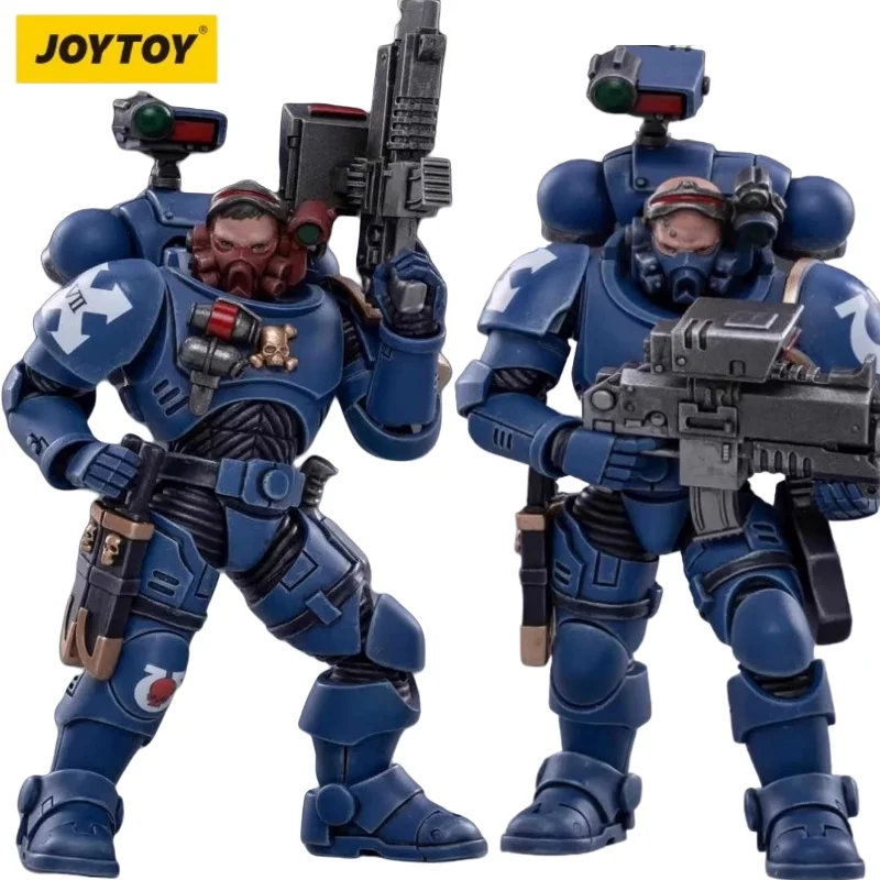 Joytoy Dark Source Warhammer 40k المتطرفة المحارب 1:18 مقياس تحصيل عمل الشكل المحمول الغازي الجندي لتزيين التيار المتناوب/G