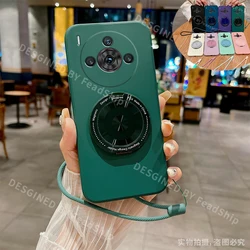 Phone Case For ZTE Nubia Z60 Z50 S Pro SPRO Z60SPRO Case Silicone Soft Cover Magnetic Holder Bracket With Screen Protector Film