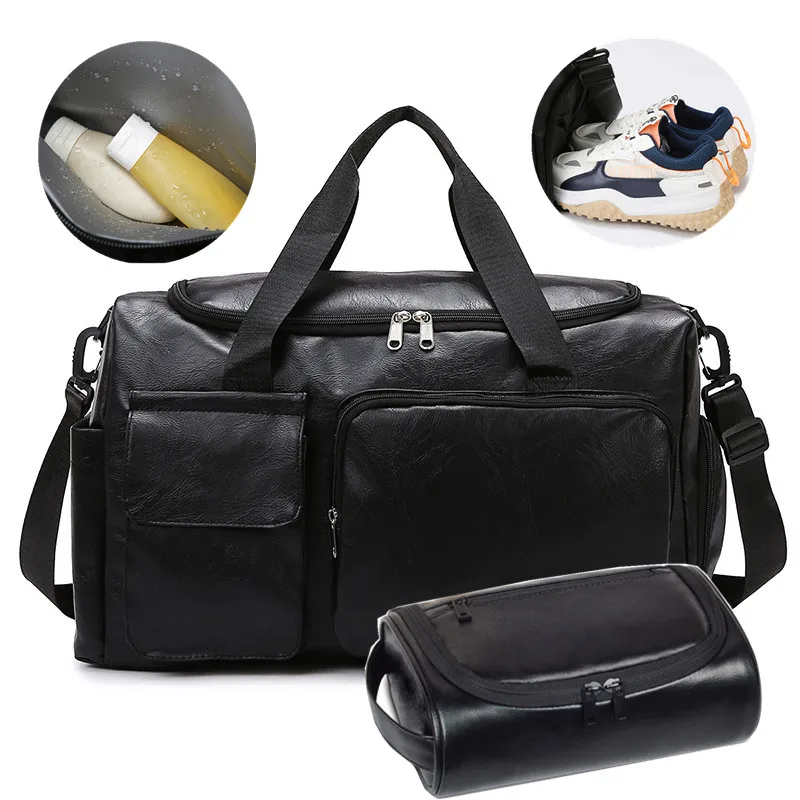 Bolsa deportiva para hombre, maletas de viaje, bolsa húmeda seca para natación, equipaje de fin de semana, bolso grande de Fitness con compartimento para zapatos, gimnasio masculino