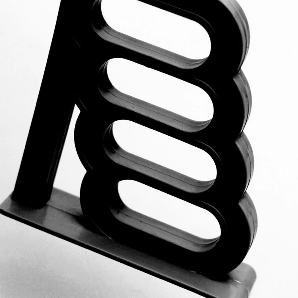 

Over The Door Hook Plastic Rack Black Heavy Duty Organizer for Clothes Bags Hats Scarfs 4 Holes Hook Design Door Hanger Storage