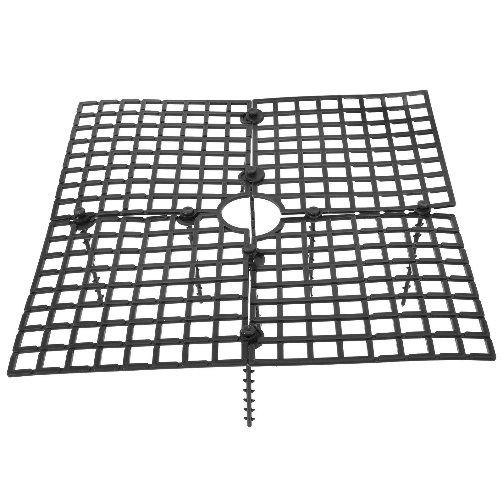 وعاء الزهور، واقي التربة، غطاء شبكة وعاء النبات، واقي زهور بلاستيكي متين يمنع حفر كلب القطط، مثالي للحديقة الداخلية