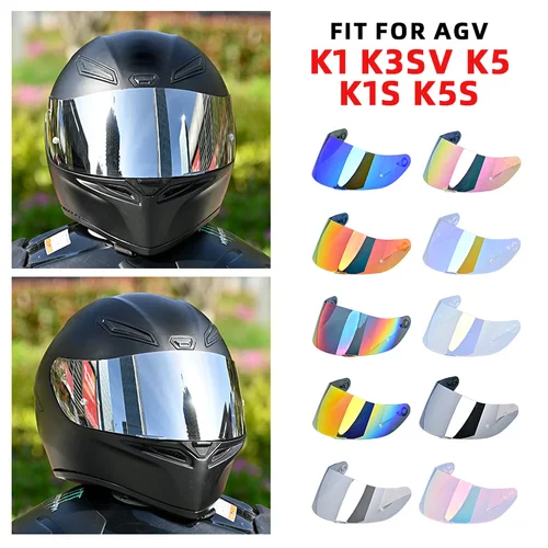 Cascos Para Motos Shield reemplazo Para AGV K1 K1S K3SV K5 K5S GT2 protección Uv Accesorios de cara completa Para Moto para Casco Agv
