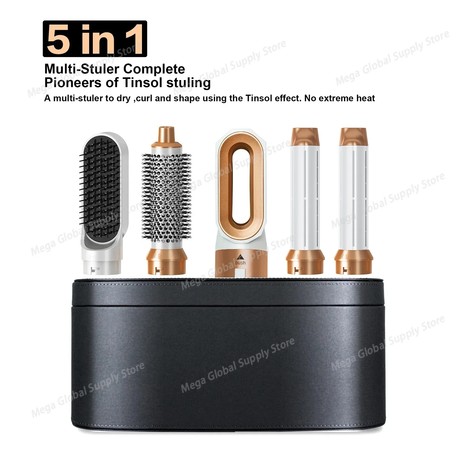 

Professional 5 in 1 Hair Dryer Hot Air Comb Curler Hair Dryer Styling Tool Hair Straightener Hairdressing Tool