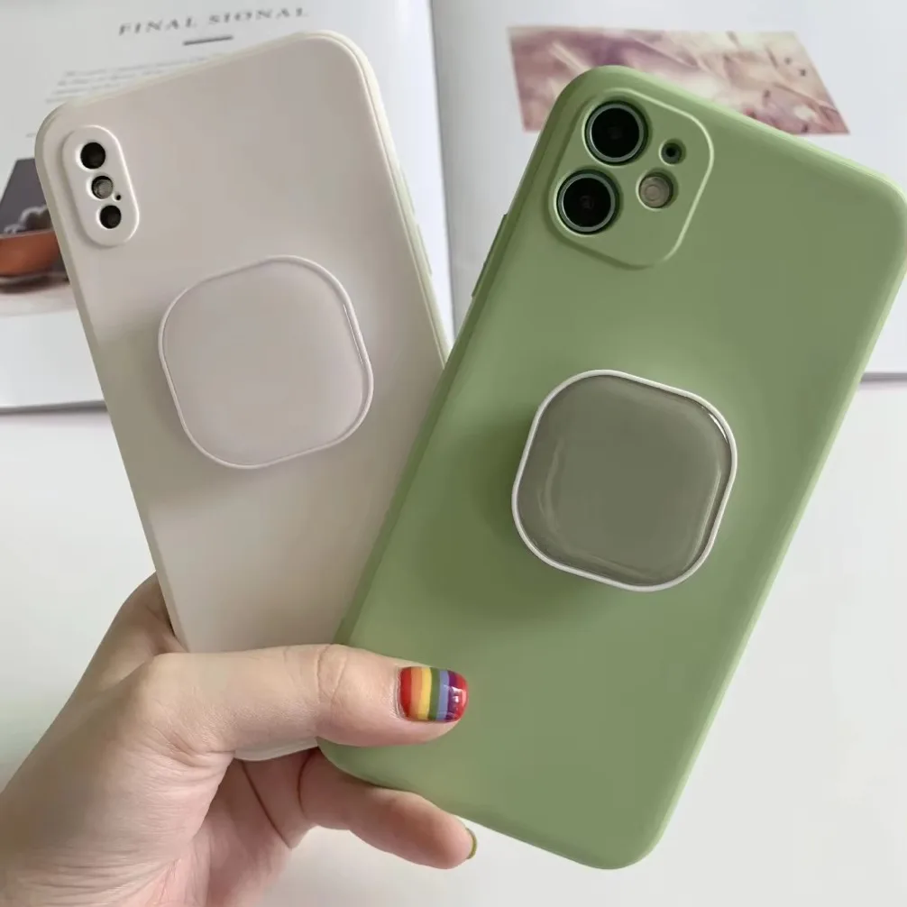 

Держатель для мобильного телефона с кольцом на палец, простой квадратный держатель для телефона-капельницы для iPhone, Samsung, Xiaomi, зажим для задней крышки, аксессуары для смартфонов