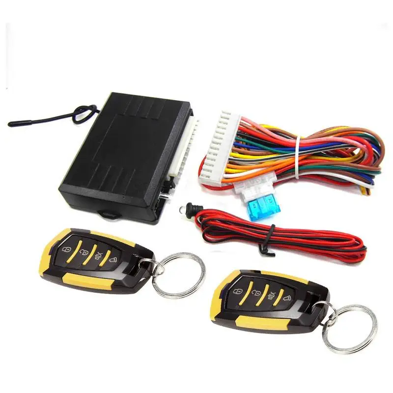 Universal Car Alarm Auto Start Stop System Remote Control Engine Ignition Autostart Car Central Door Lock with Wiring Remote