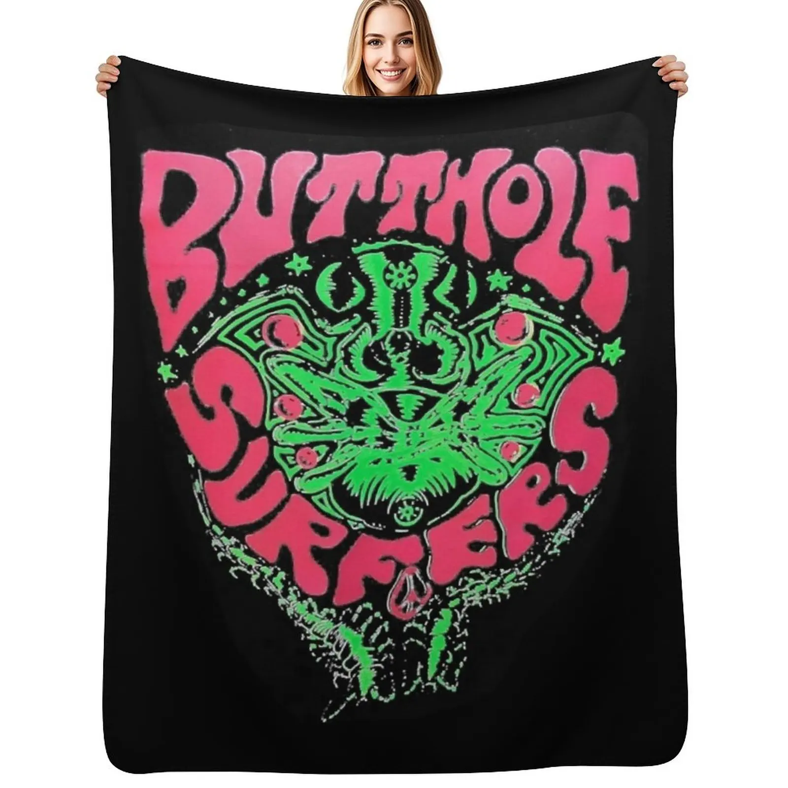 Butthole Surfers Throw Blanket warm winter Decoratives Luxury Designer Camping Nap Moving Blankets