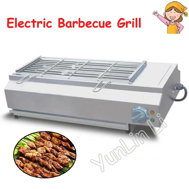 Smoke-Free BBQ Electric Grill Barbecue Griddle Machine Smokeless Oven Commercial Toasting Machine Asador