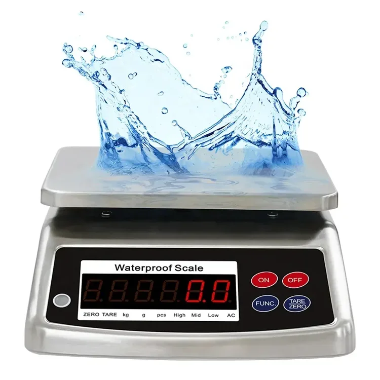 Veidt Weighing 30kg/2g ACS-703 Food Price Vegetable Seafood Machine Digital Weight Scale Waterproof Weighing Kitchen Scales