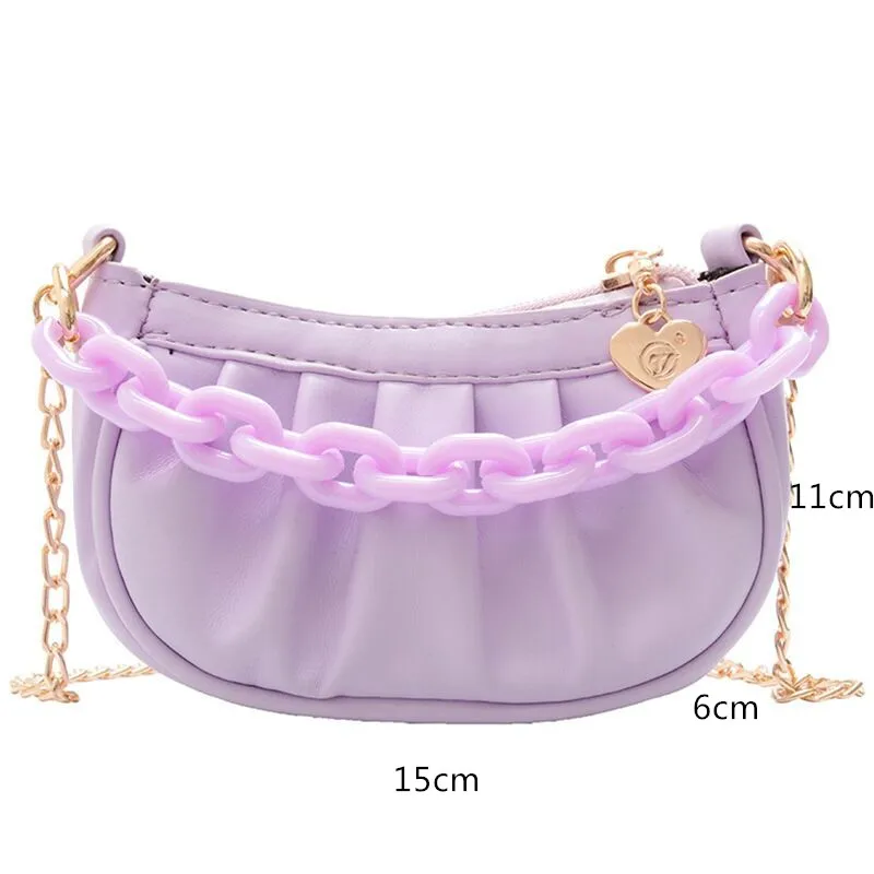 Children's Canyd Colors Totes Girls little money bags Baby Kid's Lovely shiny shoulder bags Toddlers mini coin purses NAB160