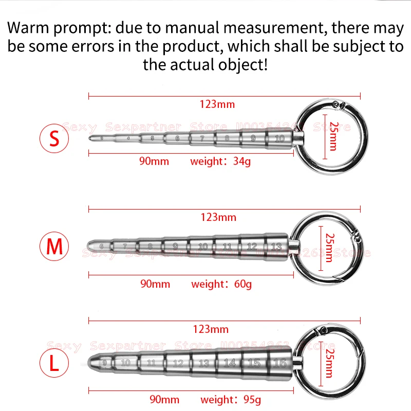 Stainless Steel Urethral Dilator Plug Scale Penis Plug Progressive Dilator Penis Plug Urethral Bead Urine Plugging Rod For Men