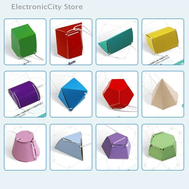 لعبة تعليمية ثلاثية الأبعاد للأطفال من عمر 5 إلى 12 سنة؛ دليل صياغة الحجم والمنطقة السطحية #4