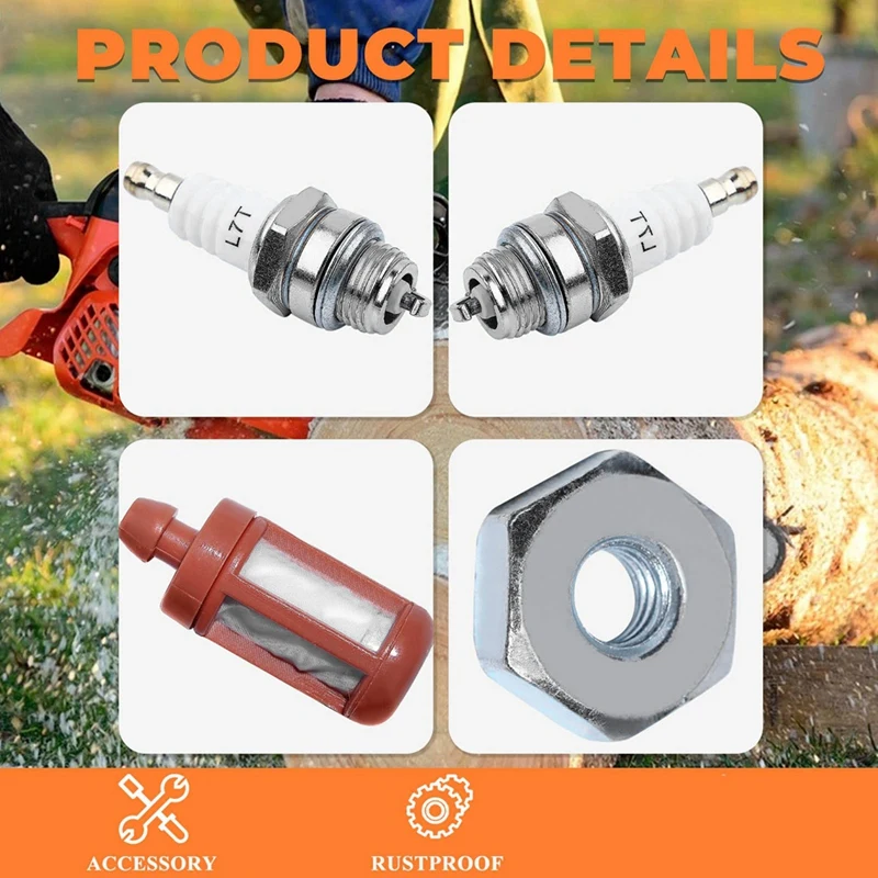 Zestaw do regulacji filtra powietrza ABNO-HD2 do pilarki łańcuchowej Stihl MS661 MS651 Ms500i MS661C 1144 120 4402 Świeca zapłonowa filtra powietrza