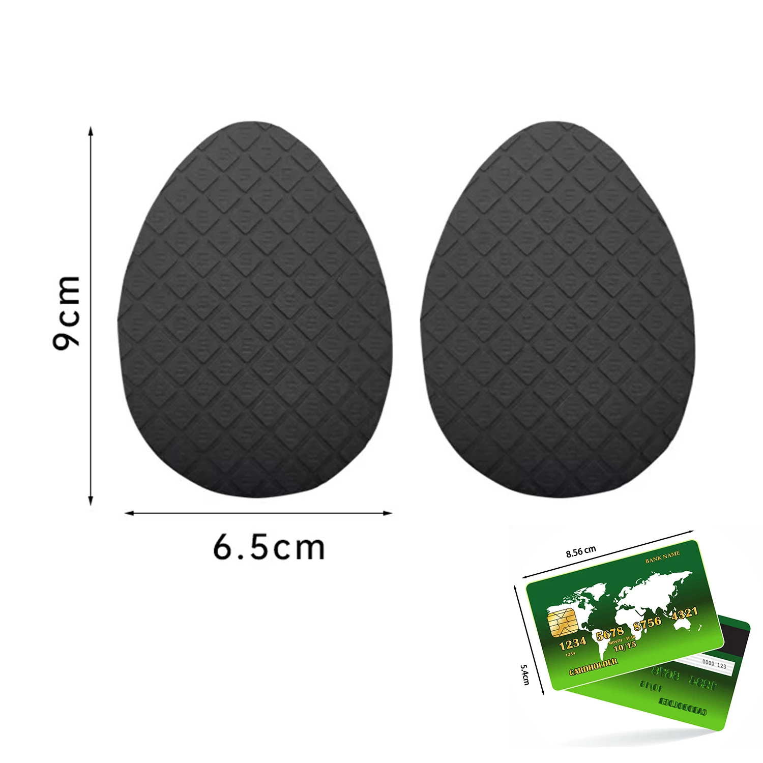 Portable Non-Slip Wear-Resistant Shoes Mat Stickers Self-Adhesive Sole Protector High Heels Forefoot Sticker Rubber Soles Pads