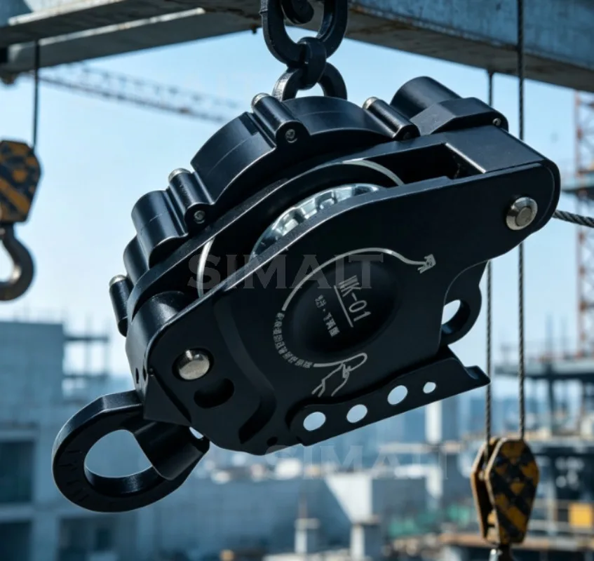 WK-01 Drill-Powered Rope Ascender/Descender, 220kg Fire Rescue Climber with Safety Brake for Aerial Operation & Lifting