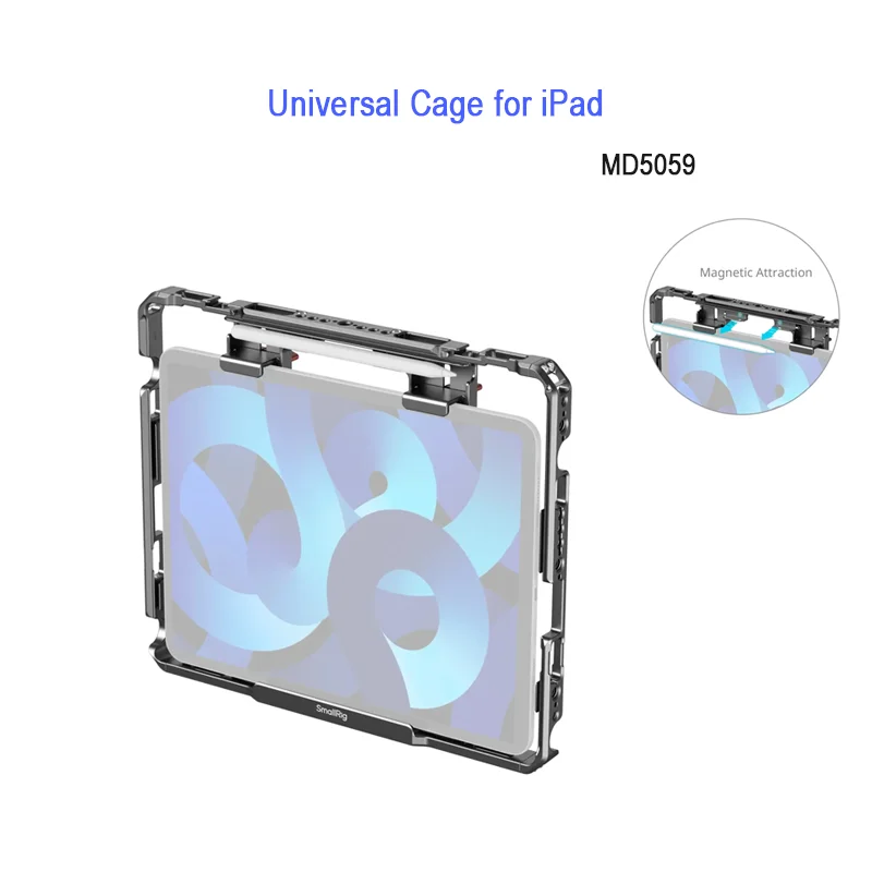 SmallRig Universal Metal Cage for iPad Tripod Mount Adapter Monitor Fit for iPad Pro 12.9 Air Mini with 1/4