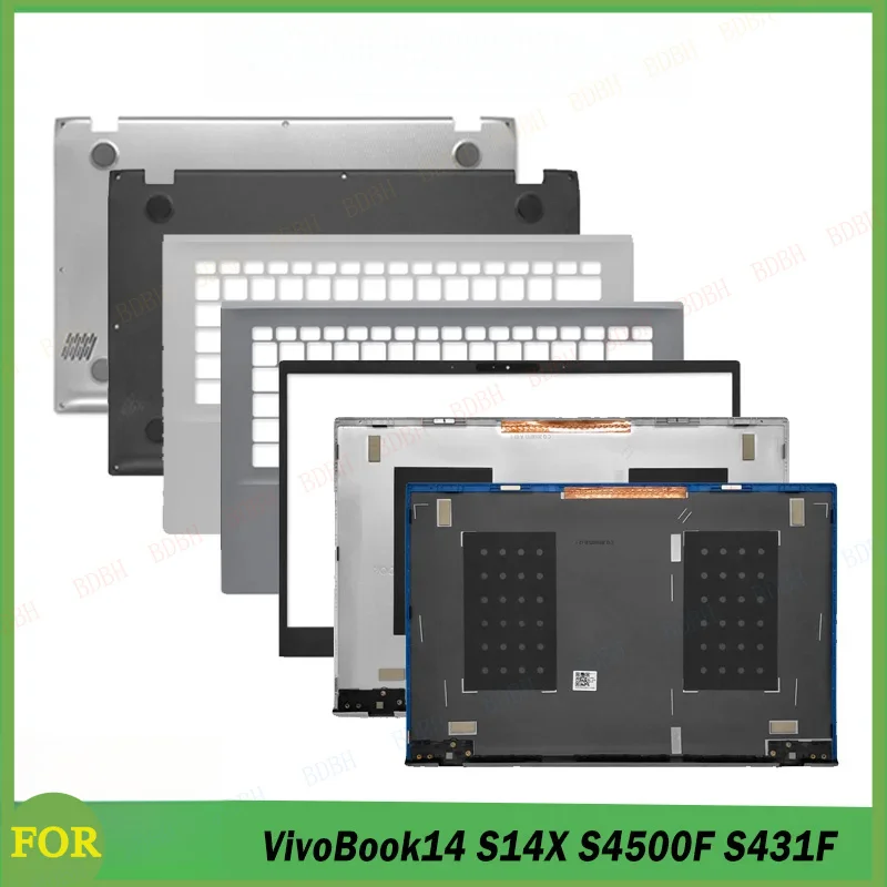 

Новая задняя крышка, передняя рамка, пальмрест, верхний и нижний корпус для ноутбуков VivoBook14 S14X S4500F S431F