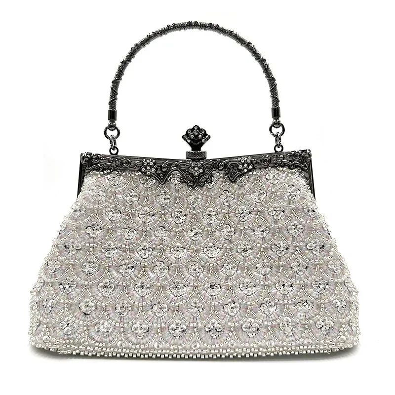 Luxury High Design Women Evening Bag Brand Party Banquet Glitter Bag for Ladies Wedding Clutch Handbag Shoulder Bag Chain Bolsas