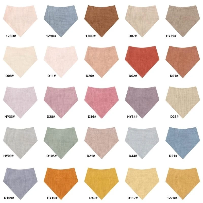 

M76C Детские нагрудники треугольные полотенца для слюны с высокой впитывающей способностью, ткань для младенцев, нагрудник для