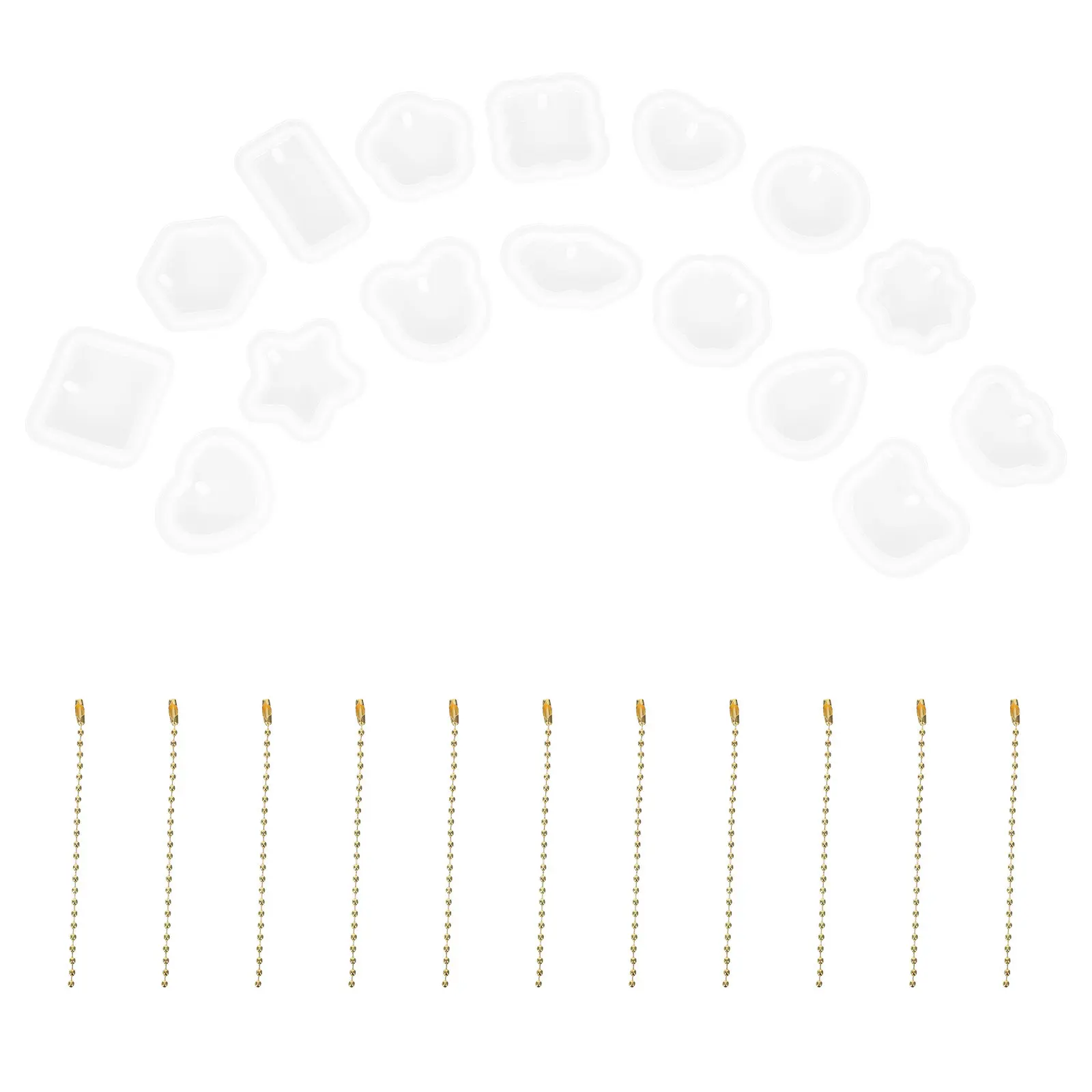 

Resin Pendant Jewelry Making Mold Kit for DIY Crafters Drop Shipping Compatible Silicone Molds for Necklace Charms