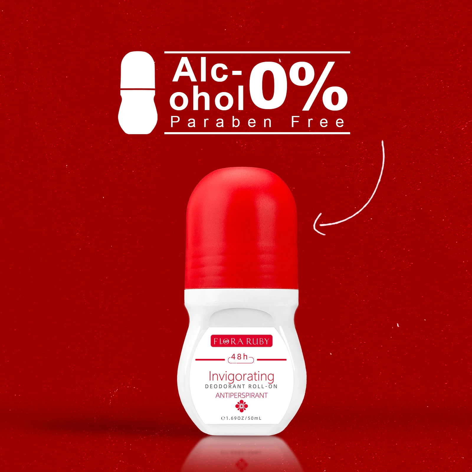 عطر لامع 48 ساعة تحت الإبط 50 مل/1.69 أونصة مزيل عرق مضاد للتعرق للنساء والرجال، تطبيق كامل الجسم