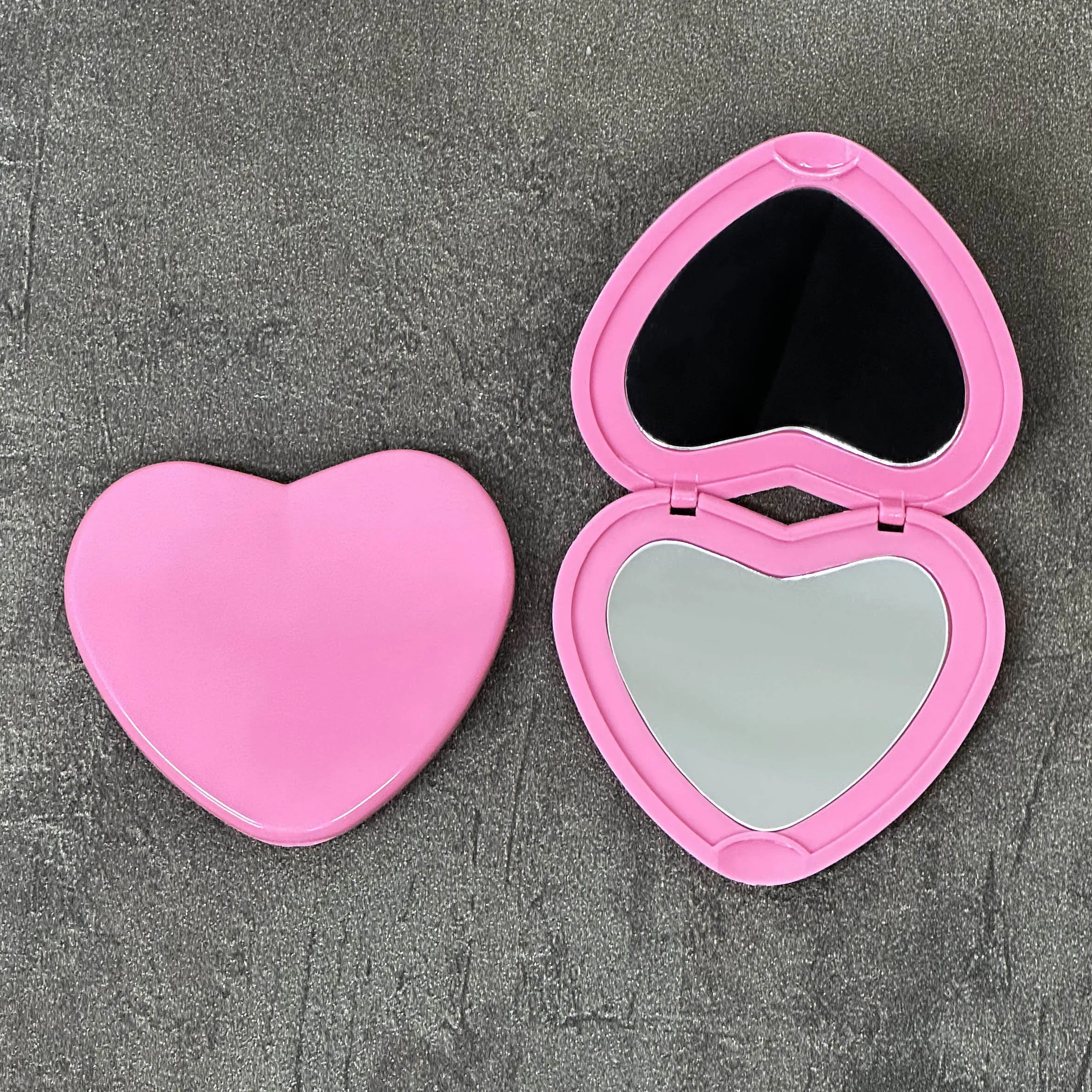 Espejo plegable con forma de corazón, accesorio de doble cara para maquillaje, gran oferta, 1X/2X