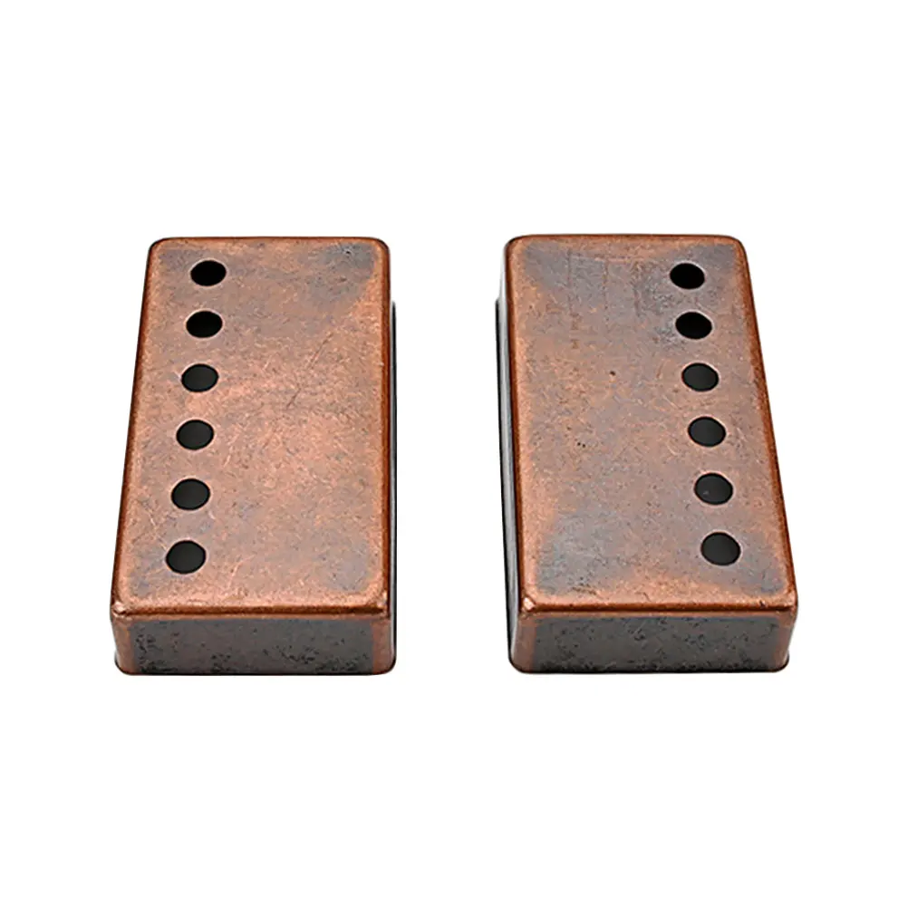 

2 Pcs Metal Guitar Pickup Cover Dustproof Protective Cover for Electric Bass Sturdy Smooth 6 Ventilation Holes