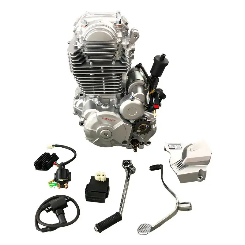 

OEM Zongshen 300cc Engine Single Cylinder 4 Stroke air Cooling SOHC 16KW Electrical Engine PR300 with 6 Gearshift