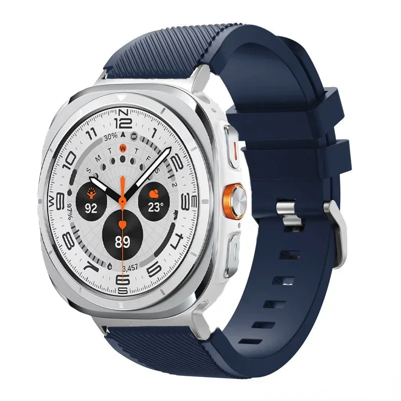sports soft Silicone Strap For Samsung Galaxy Watch Ultra 2025 47mm breathable band For Samsung Watch 8 40mm 44mm 8 Classic 46mm