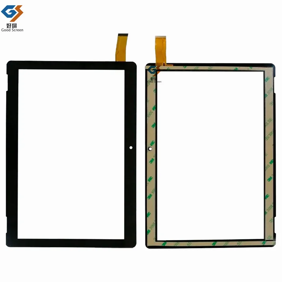 Tablet Digitizer layar sentuh kapasitif 10.1 inci, Panel kaca eksternal YJ583SG hitam kompatibel P/N YJ583SG-V0