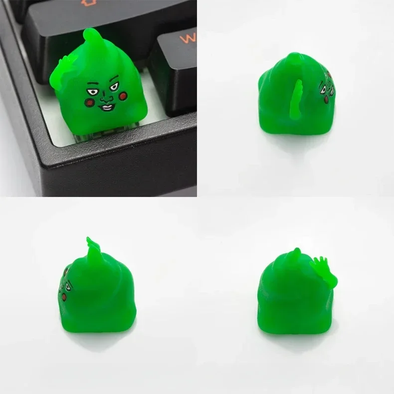 Mob Psycho 100 Dimple Art Keycap, полимерный многослойный капельный гель, дизайн MX Switch, периферийные устройства, колпачки для механических аксессуаров для клавиатуры