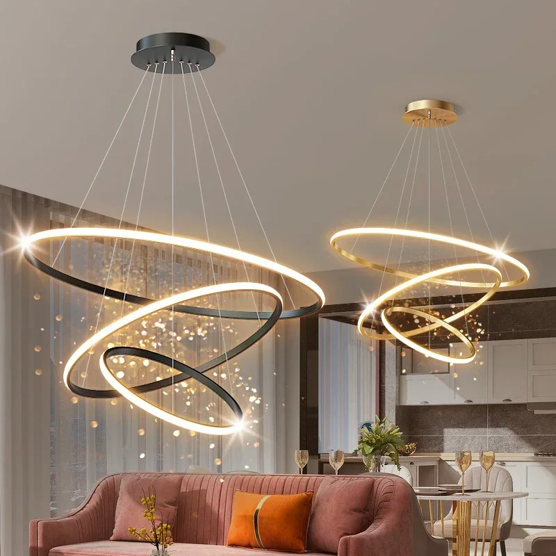 

Modern and minimalist living room chandeliers, creative and personalized lighting fixtures, bedroom bar counter