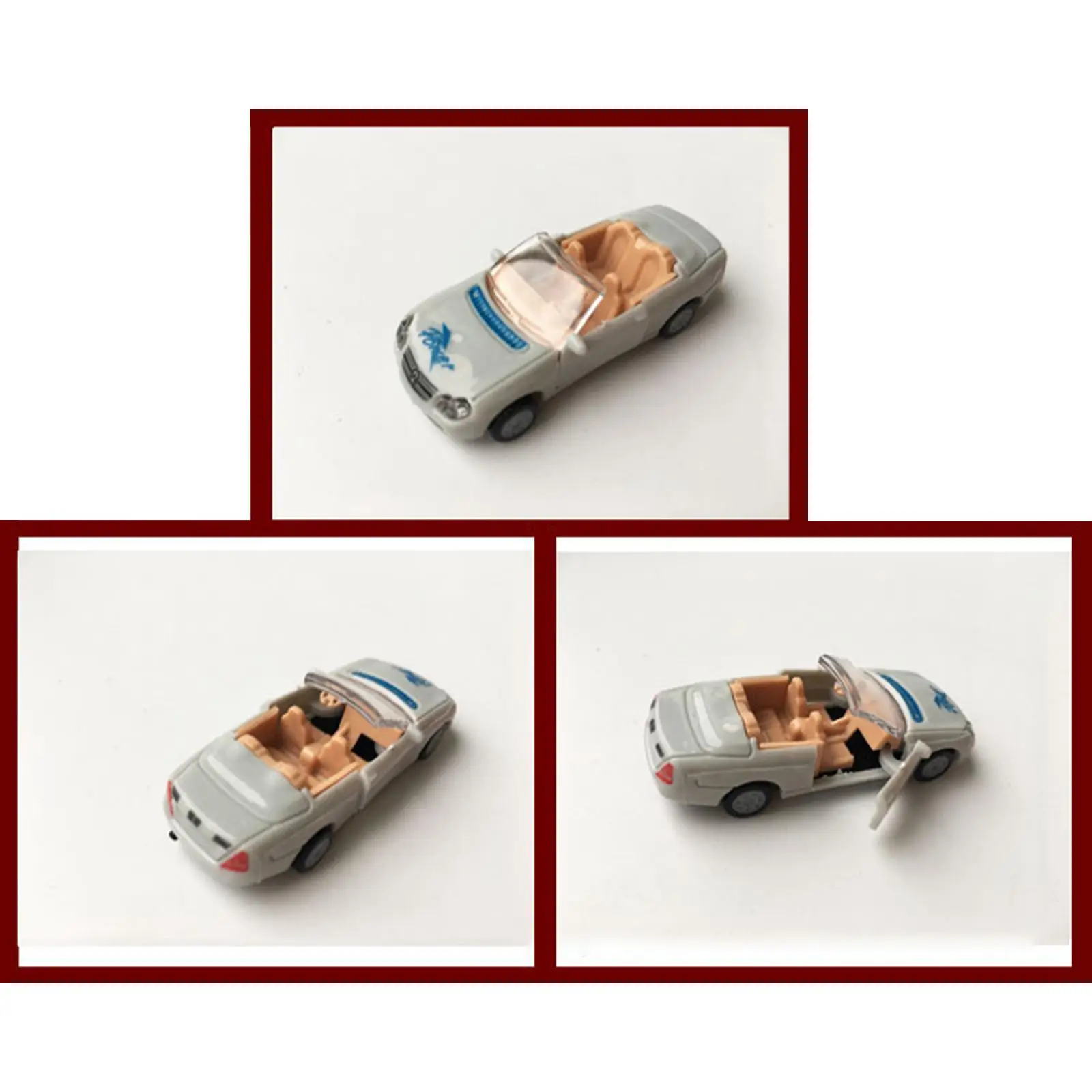 

16Pcs Car Model Building 1/87 Car Playthings World Famous Car Models 4D Car Model Kits Toy Assemble Car