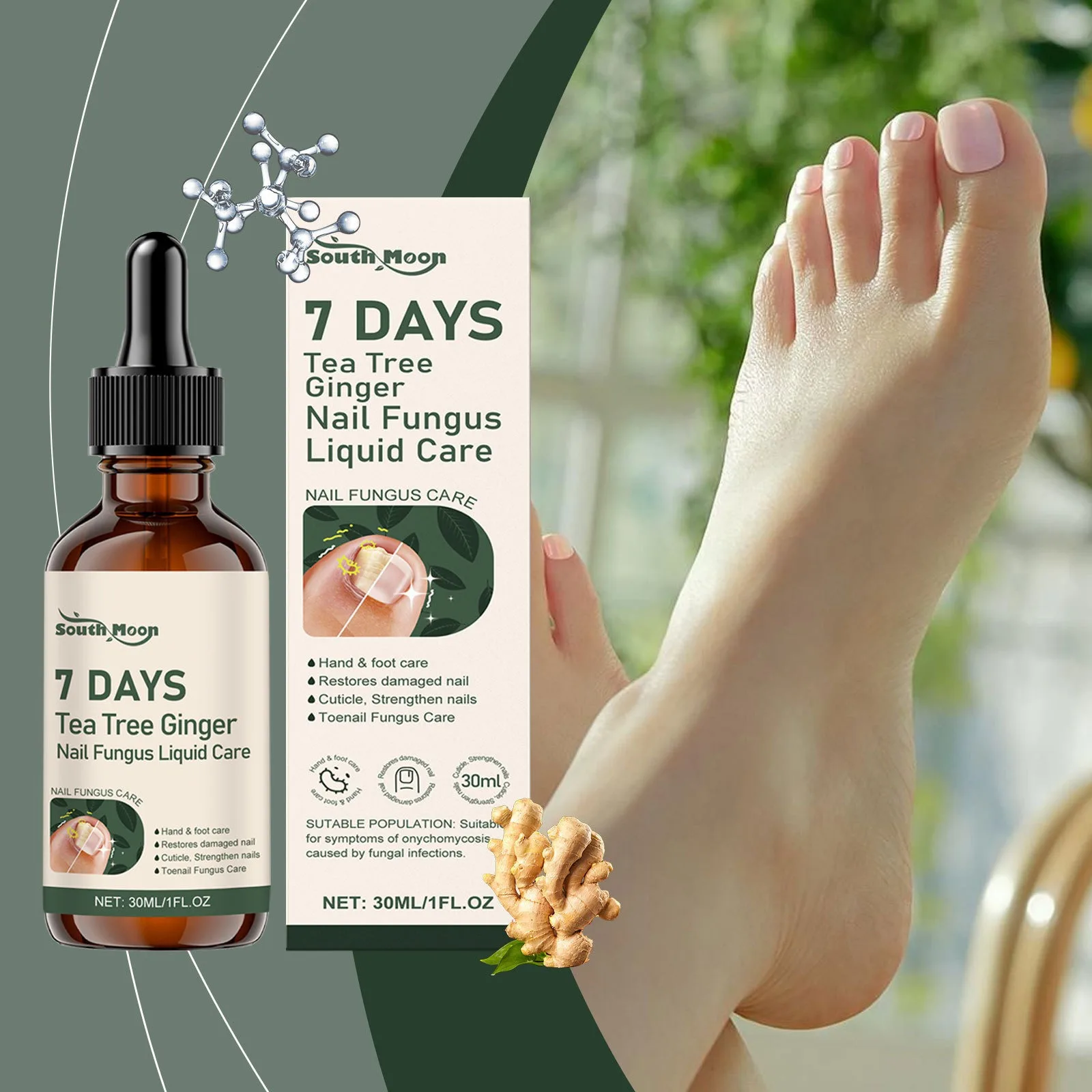 

7 Days Nail Fungus Treatment Serum Soften Cuticle Repair Dry Cracked Improve Nail Toughness Prevent Onychomycosis Removal Liquid