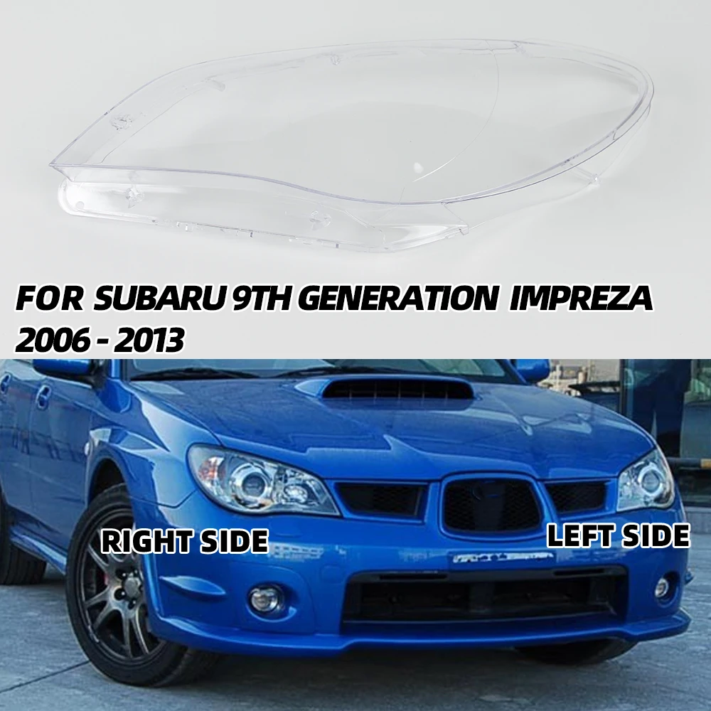 For Subaru Impreza 2006-2013 Car Front Protection Case Shell Transparent Headlight Housing Lens Glass Cover Lampshade Lamp Caps