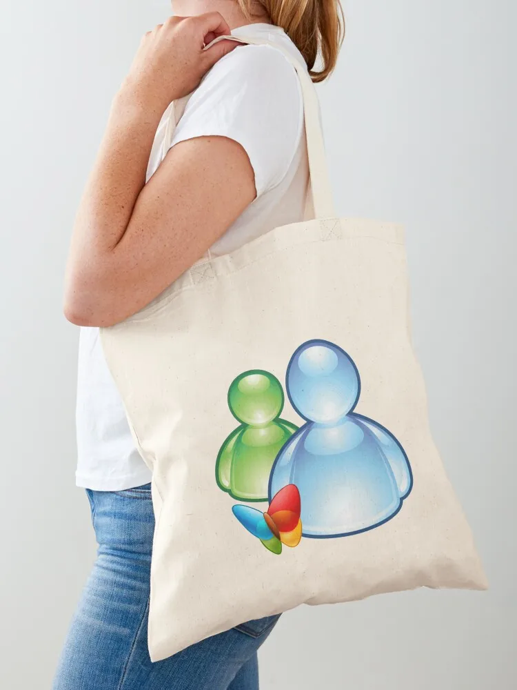MSN LOGO Tote Bag reusable shopping bag canvas bags Reusable bags shopping cart bags